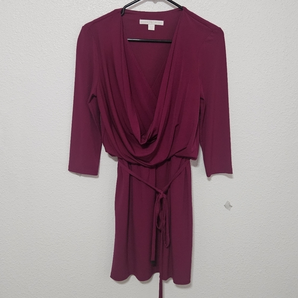 Boston Proper mini dress size 4 draped front style